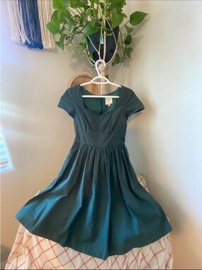 ModCloth Vintage green dress